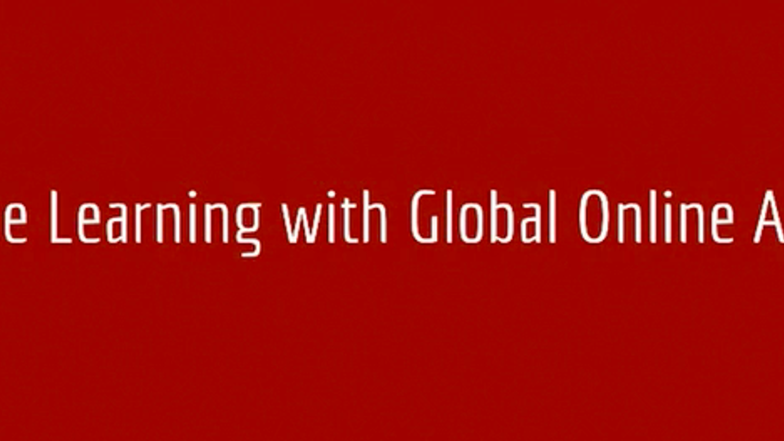 Global Online Academy & Experiential Learning American School of Dubai